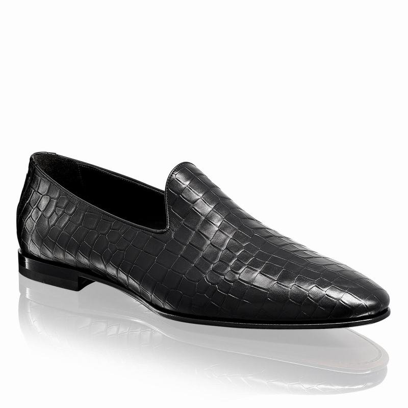Russell And Bromley Baron Slip On Sko Herre Sort | GZV3030YU