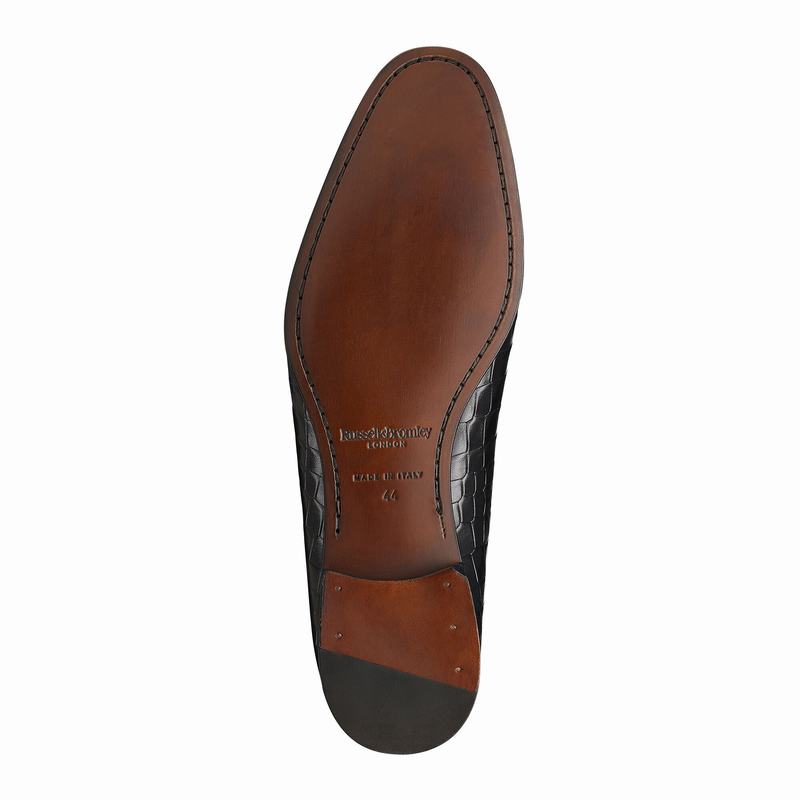Russell And Bromley Baron Slip On Sko Herre Sort | GZV3030YU