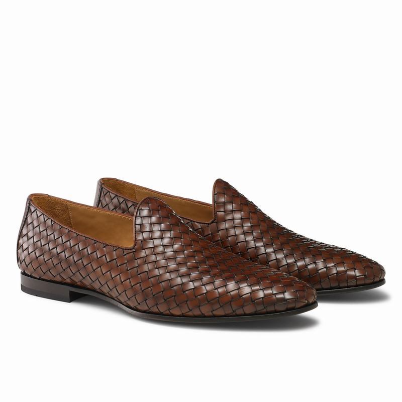 Russell And Bromley Baron Slip On Sko Herre Brune | QNX1028LB