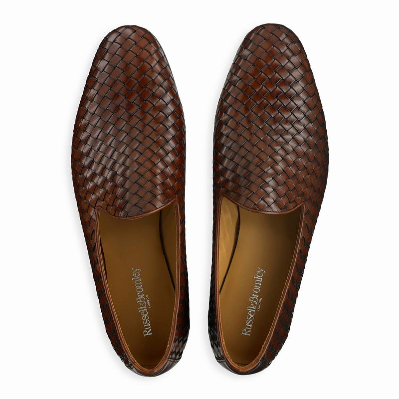 Russell And Bromley Baron Slip On Sko Herre Brune | QNX1028LB