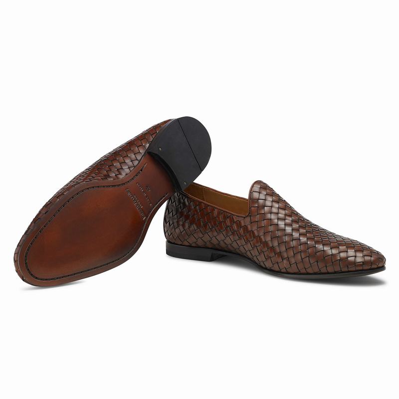 Russell And Bromley Baron Slip On Sko Herre Brune | QNX1028LB