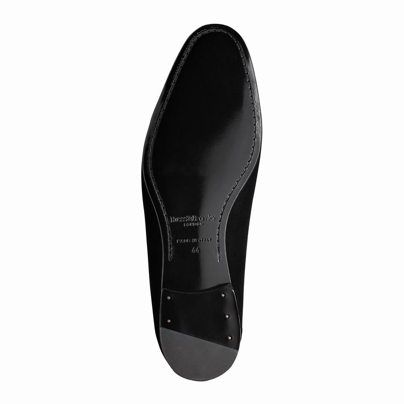 Russell And Bromley Baroque Mokkasiner Herre Sort | JDT9248YW
