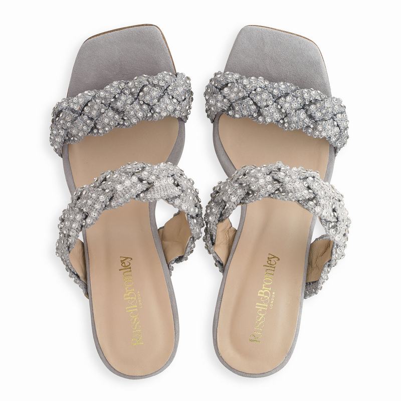 Russell And Bromley Be Jewel Sandaler med Hæl Dame Grå | DIE5289RX