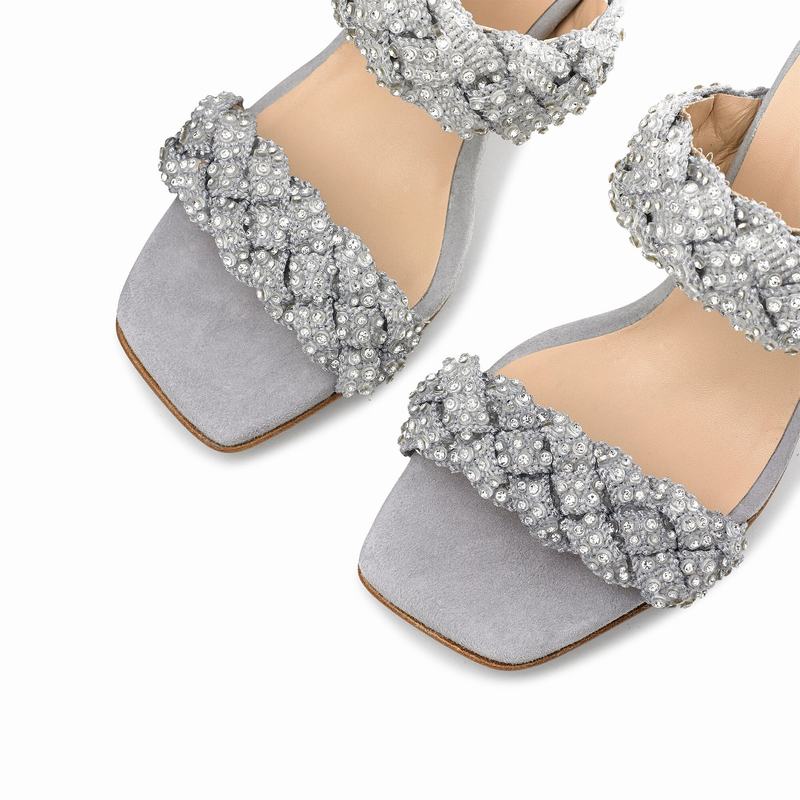 Russell And Bromley Be Jewel Sandaler med Hæl Dame Grå | DIE5289RX