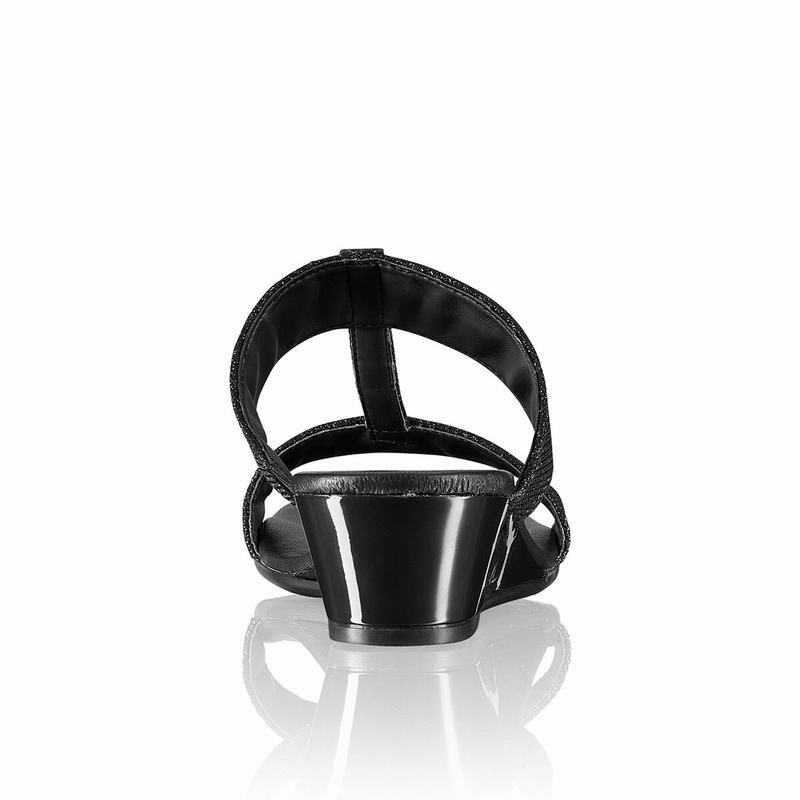 Russell And Bromley Bellina Kilehæl Sandaler Dame Sort | EFO5286WE