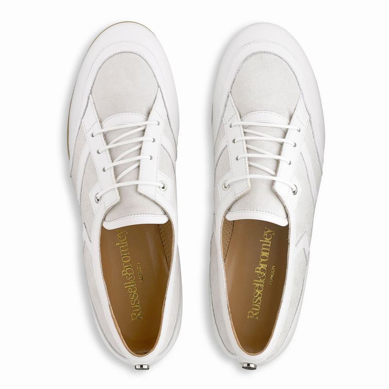 Russell And Bromley Bingo Lave Sneakers Dame Hvide | OJL7497GD