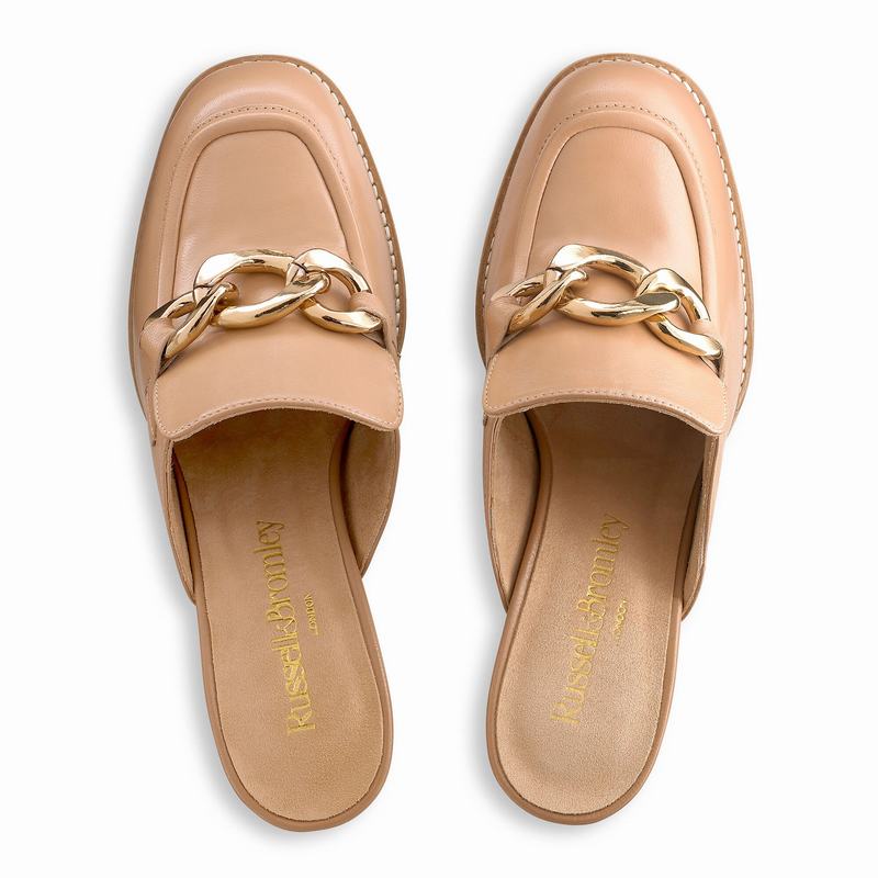 Russell And Bromley Blockmule Mokkasiner Dame Brune | XCU1056ZD