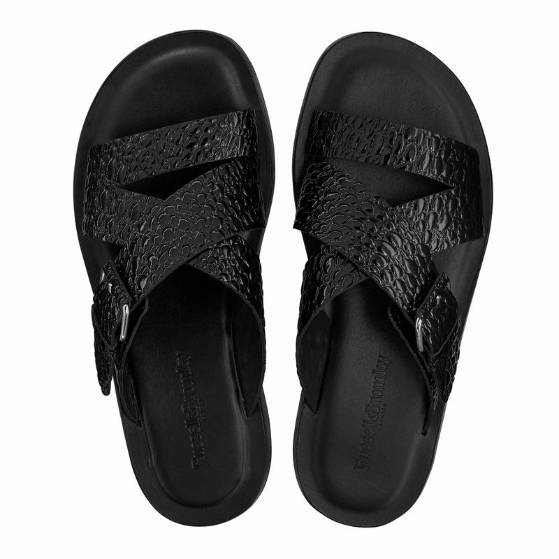Russell And Bromley Bucklebury Sandaler Herre Sort | LSJ4499WD