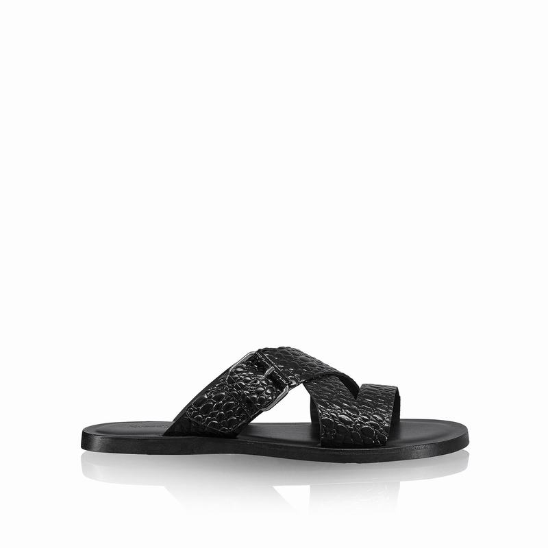 Russell And Bromley Bucklebury Sandaler Herre Sort | LSJ4499WD