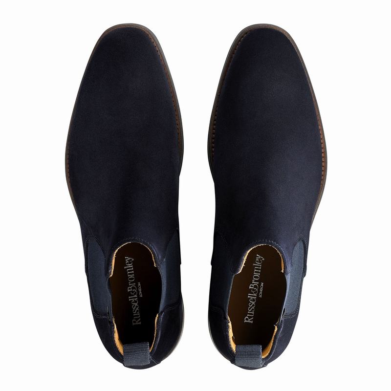 Russell And Bromley Burlington Chelsea Støvler Herre Blå | BVQ8975HZ