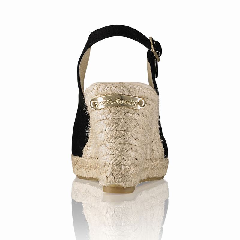 Russell And Bromley Candyfloss Espadrillos Dame Sort | UNU9258CJ