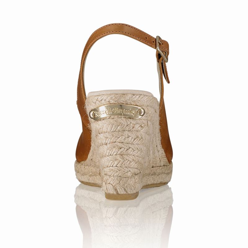 Russell And Bromley Candyfloss Espadrillos Dame Brune | VKC961GQ