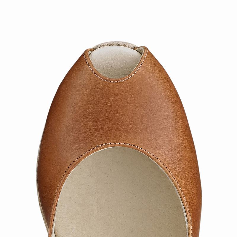 Russell And Bromley Candyfloss Espadrillos Dame Brune | VKC961GQ