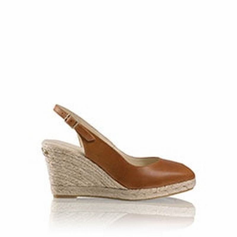 Russell And Bromley Candyfloss Espadrillos Dame Brune | VKC961GQ