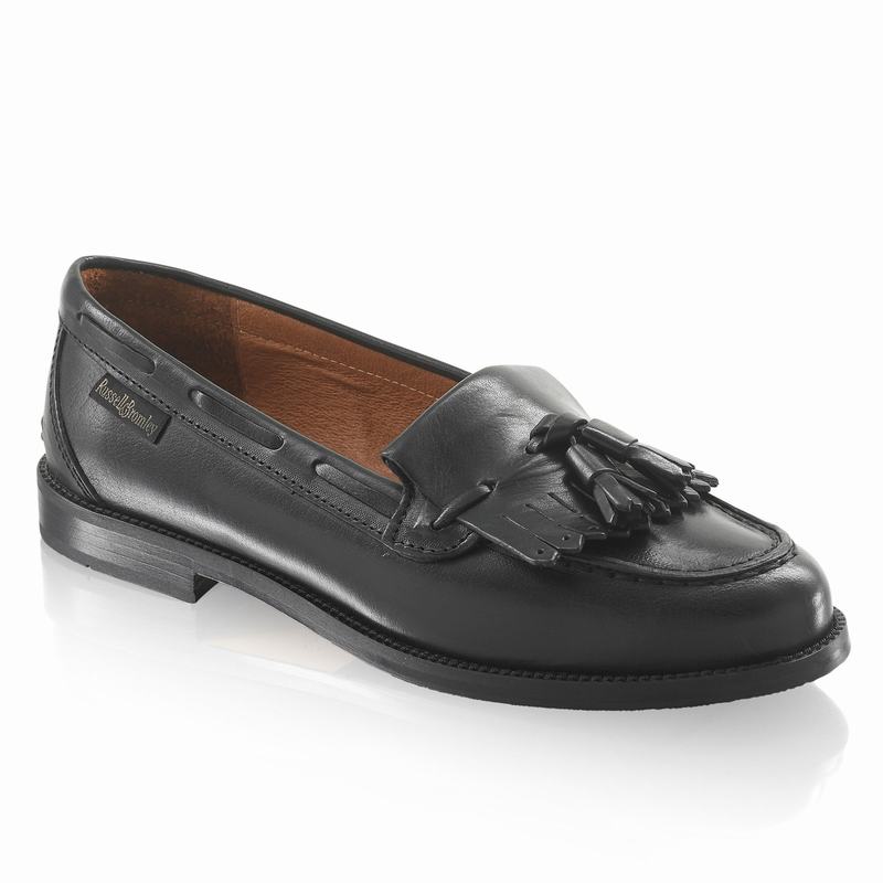 Russell And Bromley Chester Mokkasiner Dame Sort | VJR8141CN