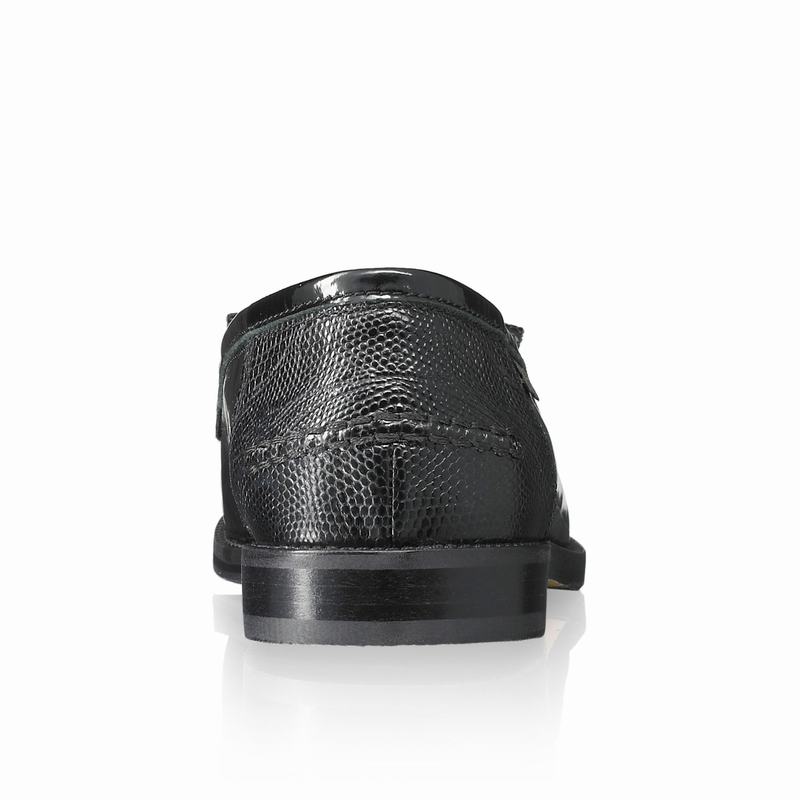 Russell And Bromley Chester Mokkasiner Dame Sort | WLM4046PA