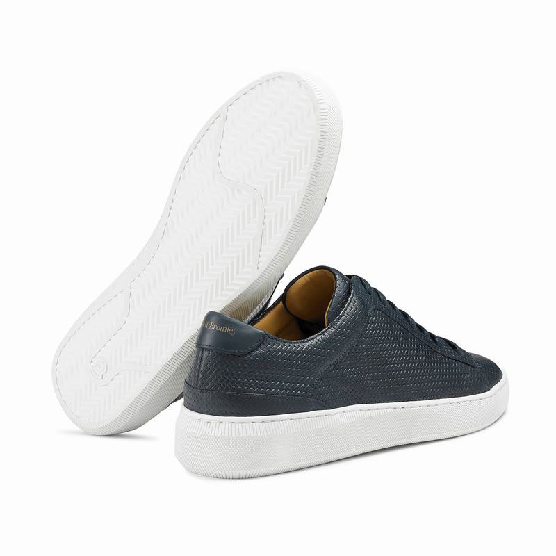 Russell And Bromley Clear Run Lave Sneakers Herre Blå | NUK5021YB