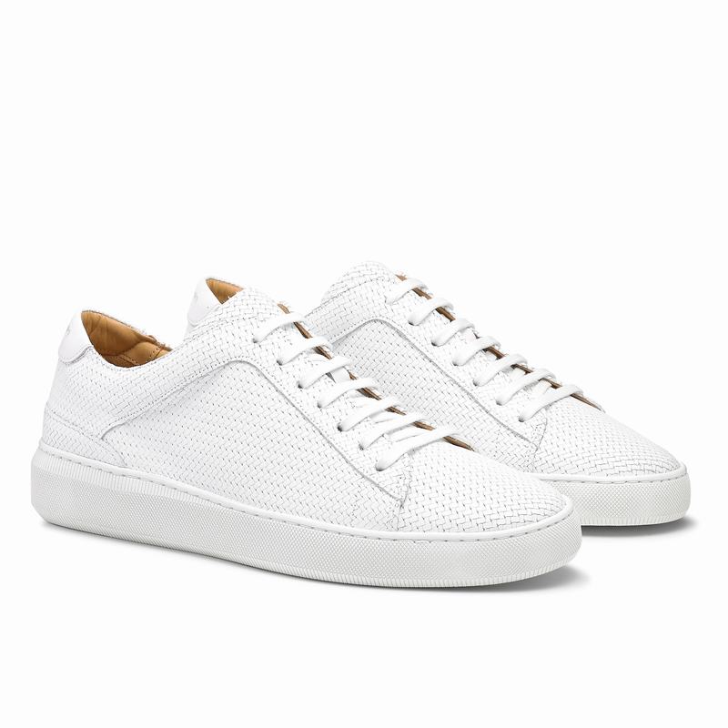 Russell And Bromley Clear Run Lave Sneakers Herre Hvide | UKN1146XX