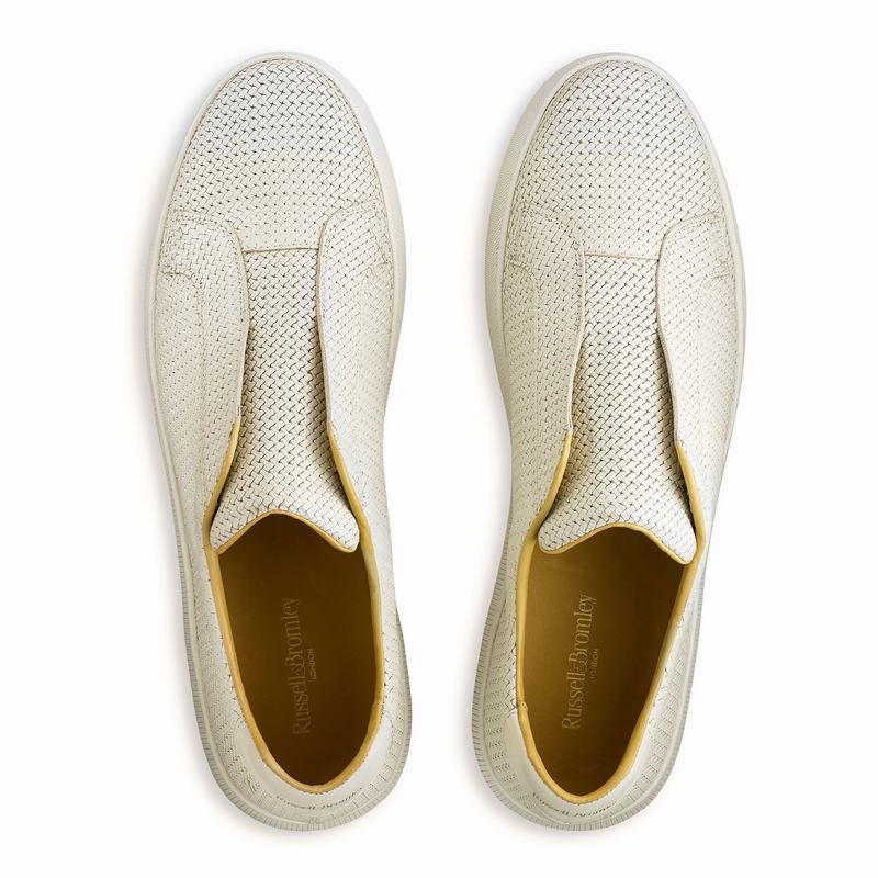 Russell And Bromley Clearway M Lave Sneakers Herre Hvide Hvide | MYH7618XA