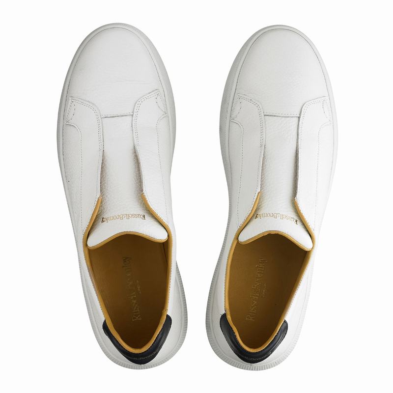 Russell And Bromley Clearway M Lave Sneakers Herre Hvide | QLY2471MH