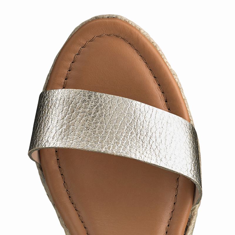 Russell And Bromley Coin Spin Espadrillos Dame Metallic | RXA38OD