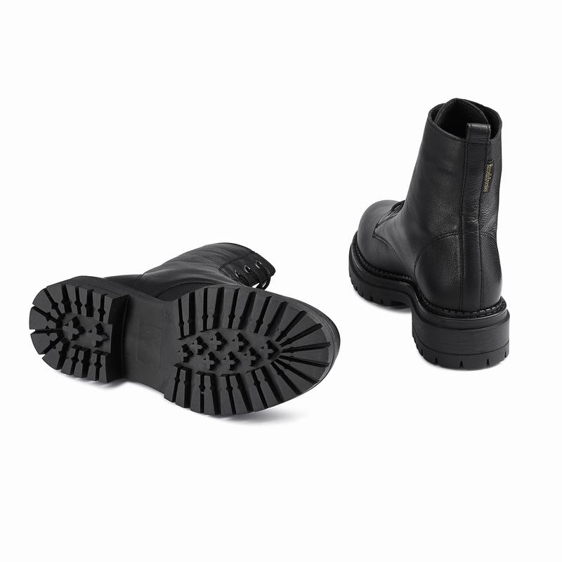 Russell And Bromley Combat Ankelstøvler Dame Sort | IPT8849OE