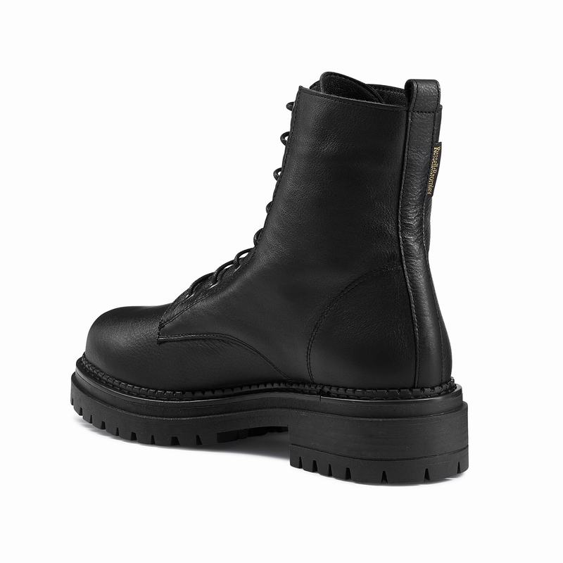 Russell And Bromley Combat Ankelstøvler Dame Sort | IPT8849OE
