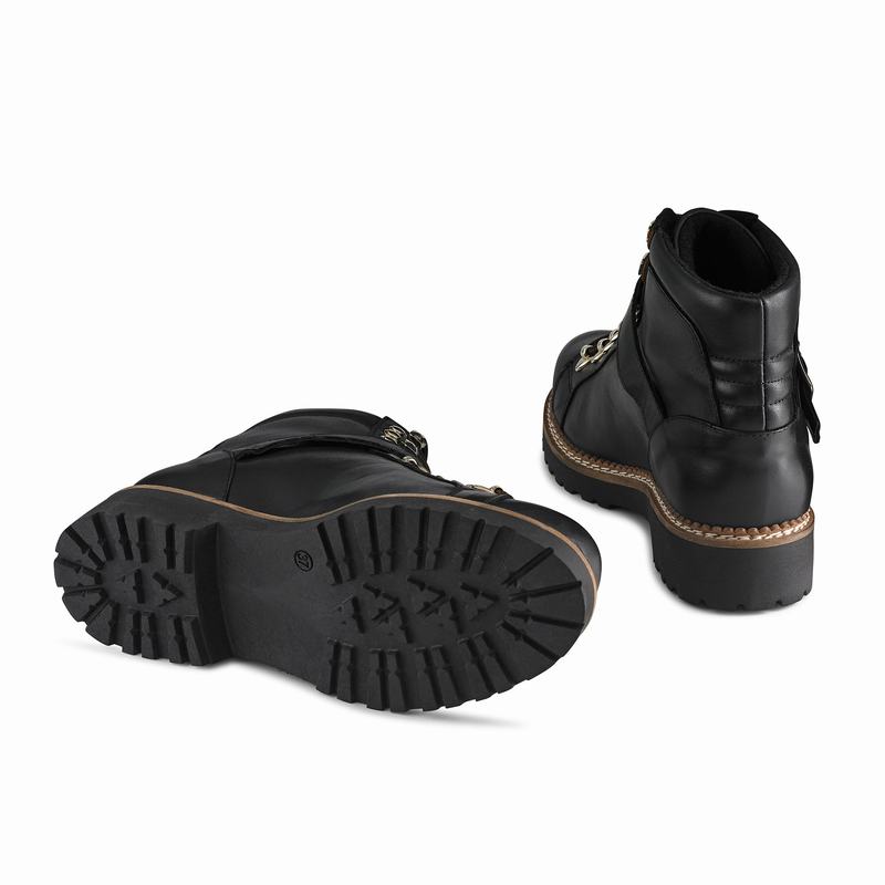 Russell And Bromley Compass Snørestøvler Dame Sort | KDX5785EP