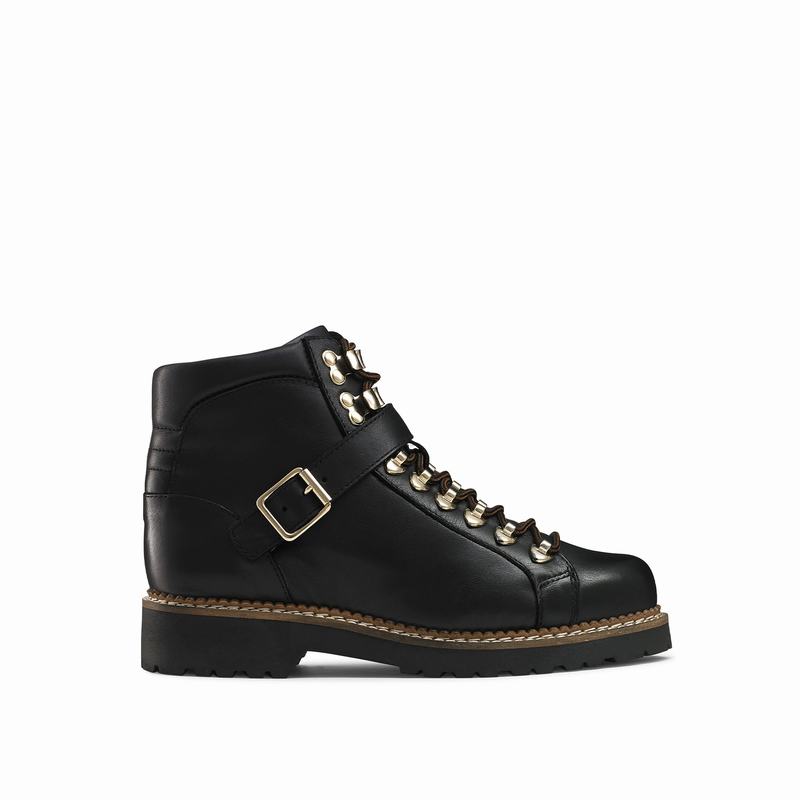 Russell And Bromley Compass Snørestøvler Dame Sort | KDX5785EP