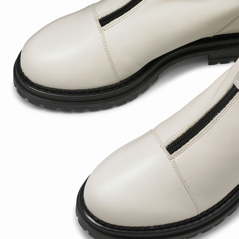 Russell And Bromley Conquest Ankelstøvler Dame Hvide | CGP557HS