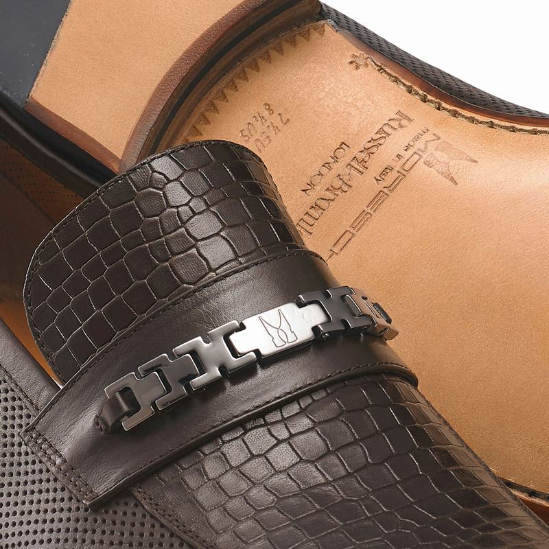 Russell And Bromley Conto Mokkasiner Herre Brune | VWY2870WK