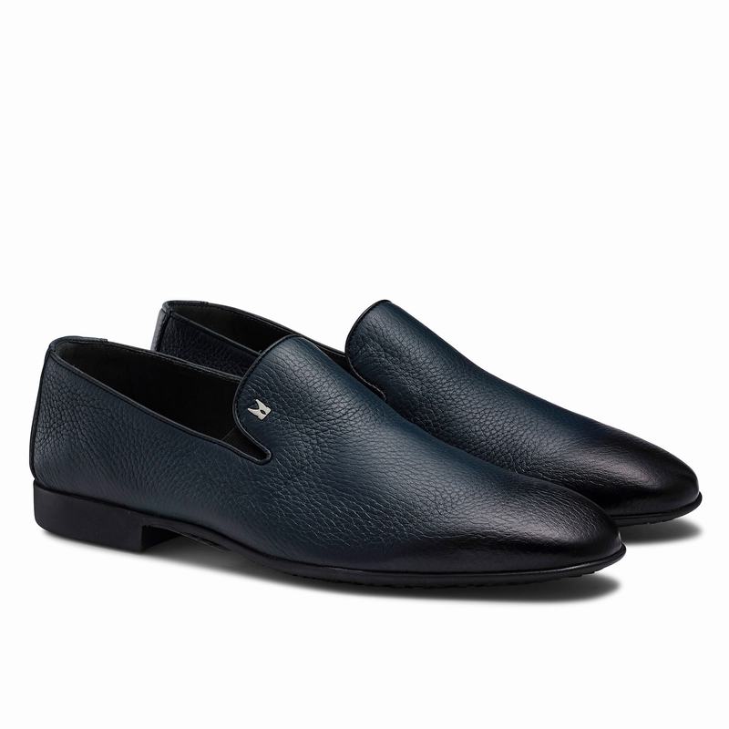 Russell And Bromley Diretto Slip On Sko Herre Blå | YPZ5647YB