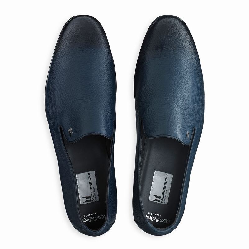 Russell And Bromley Diretto Slip On Sko Herre Blå | YPZ5647YB
