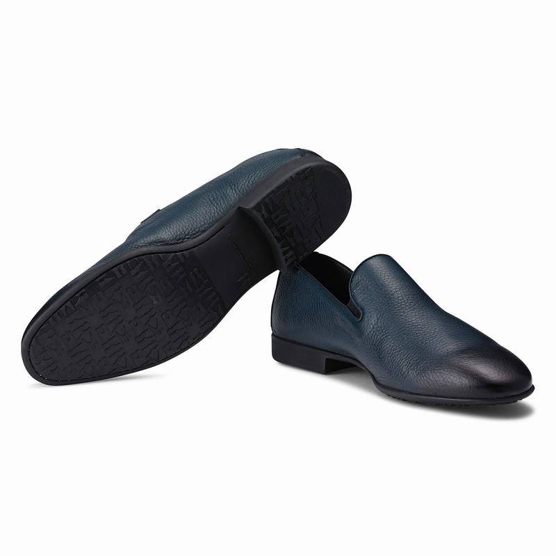 Russell And Bromley Diretto Slip On Sko Herre Blå | YPZ5647YB