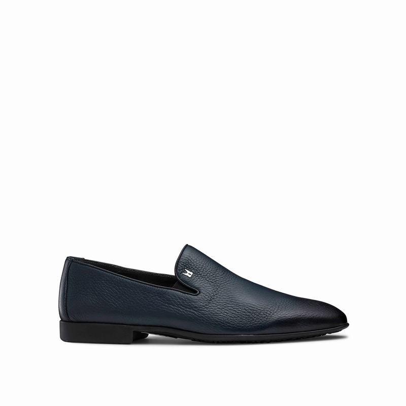 Russell And Bromley Diretto Slip On Sko Herre Blå | YPZ5647YB