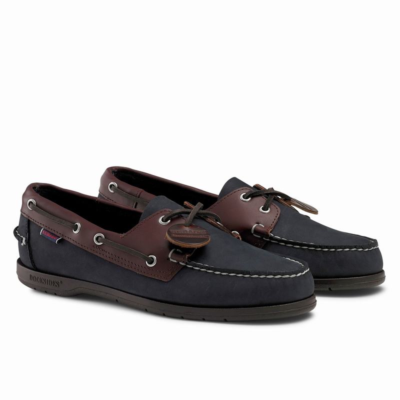 Russell And Bromley Docksides Sejlersko Herre Blå | ELD9299TN