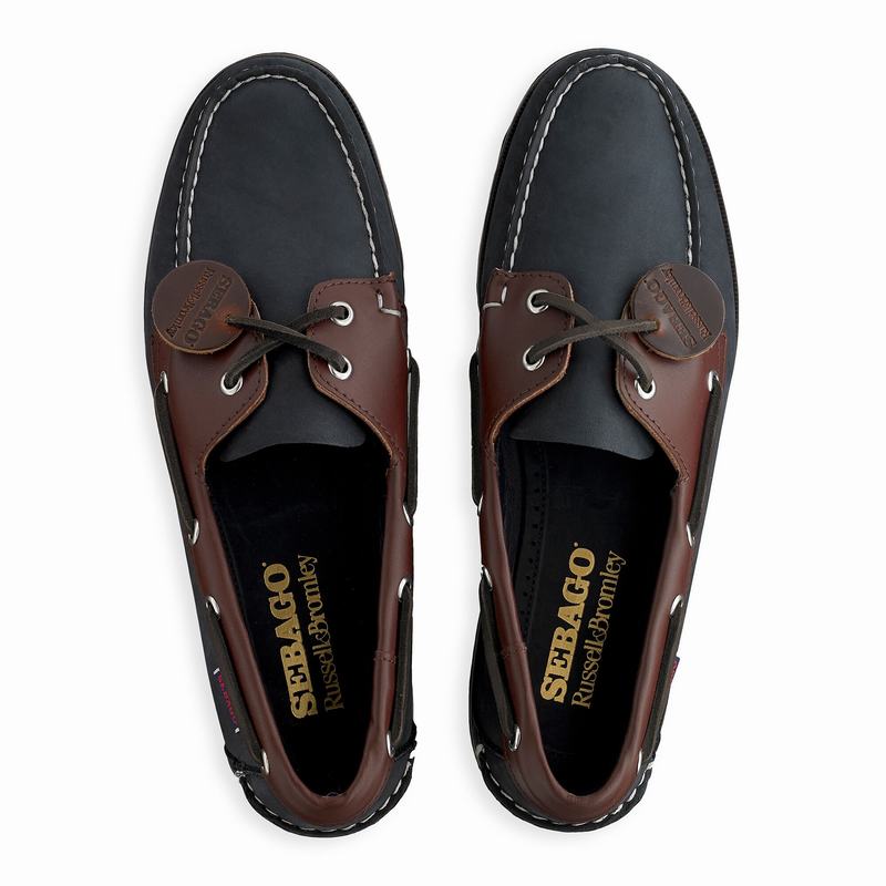Russell And Bromley Docksides Sejlersko Herre Blå | ELD9299TN