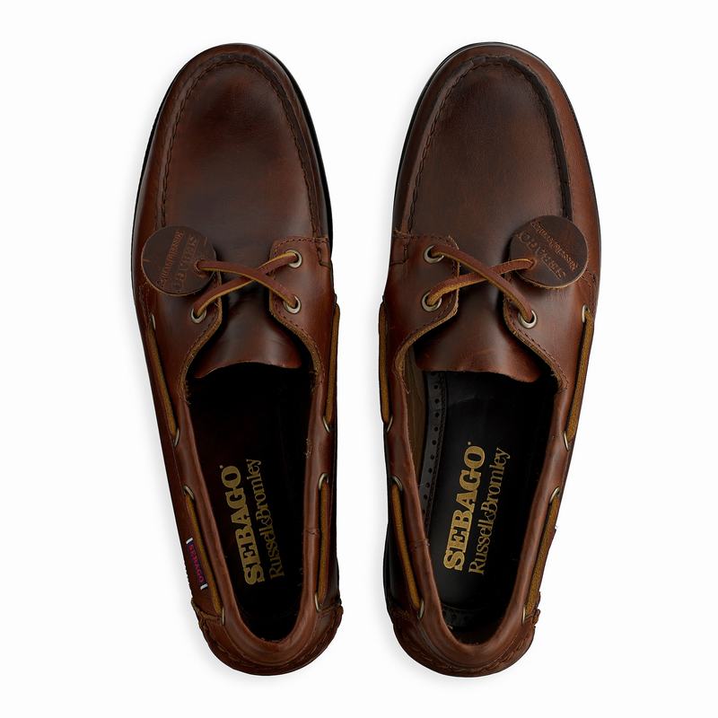 Russell And Bromley Docksides Sejlersko Herre Brune | XOF343GB