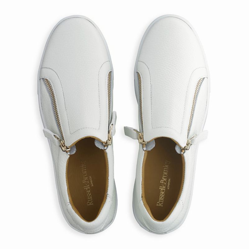 Russell And Bromley Doublepark Platform Sneakers Dame Hvide | HWK5424QW
