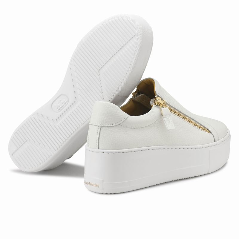 Russell And Bromley Doublepark Platform Sneakers Dame Hvide | HWK5424QW