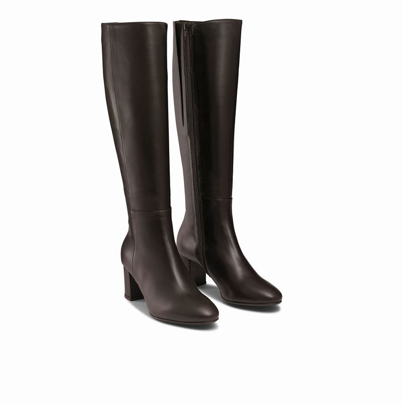 Russell And Bromley Dressage Knæhøje Støvler Dame Brune | EOZ1422UJ