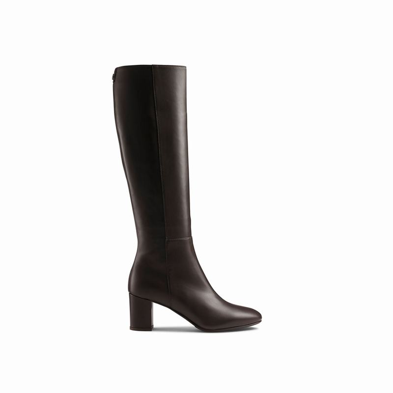 Russell And Bromley Dressage Knæhøje Støvler Dame Brune | EOZ1422UJ
