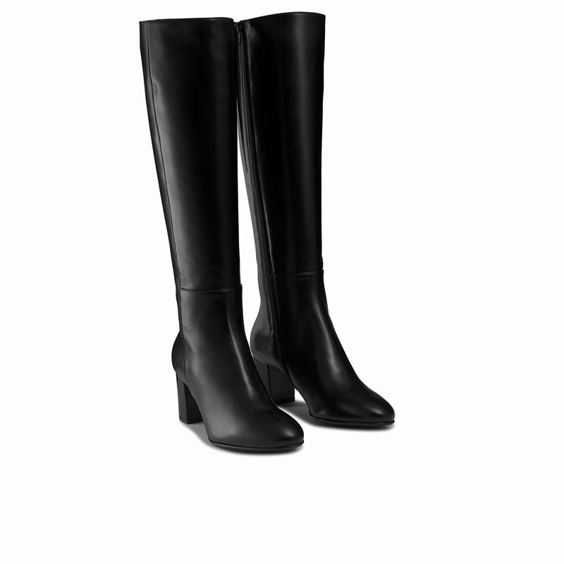 Russell And Bromley Dressage Knæhøje Støvler Dame Sort | FKQ5041RD