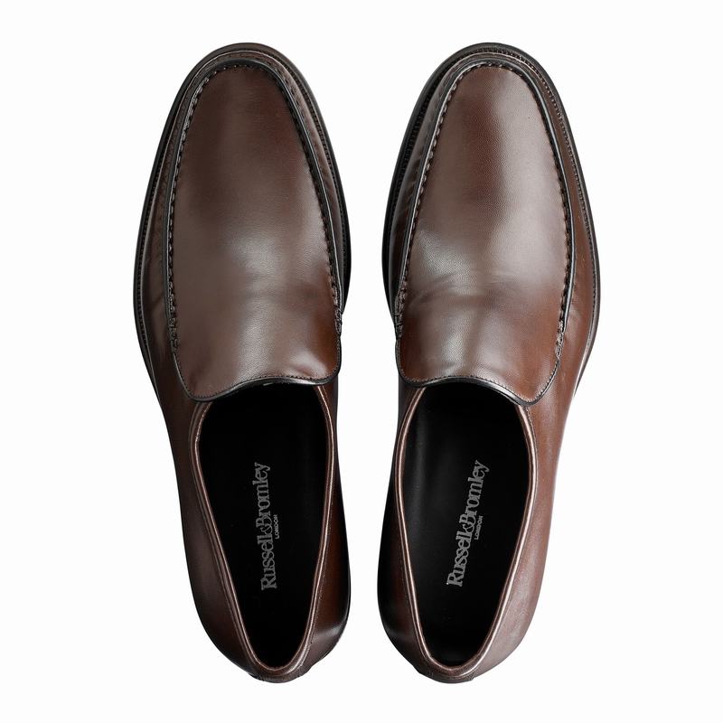 Russell And Bromley Elba Mokkasiner Herre Brune | PZS585ZC