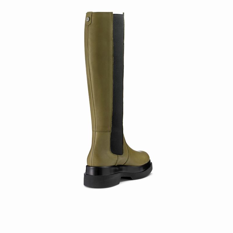 Russell And Bromley Everglade Knæhøje Støvler Dame Grøn | ZCW5969CA
