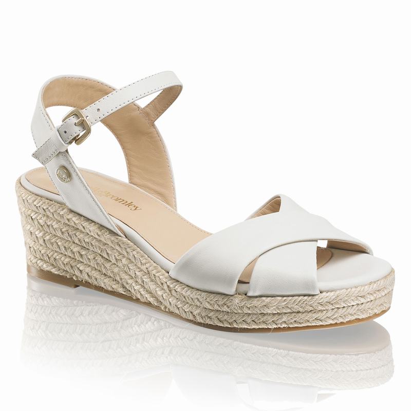 Russell And Bromley Gelato Espadrillos Dame Hvide | LDJ6681CJ