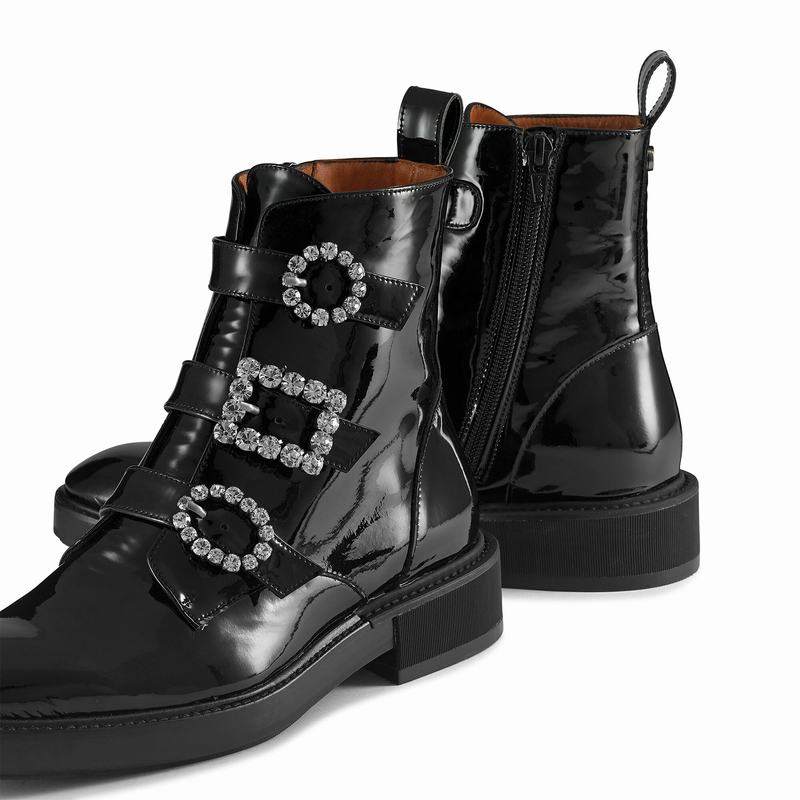 Russell And Bromley Glamorous Ankelstøvler Dame Sort | EAW9096VN