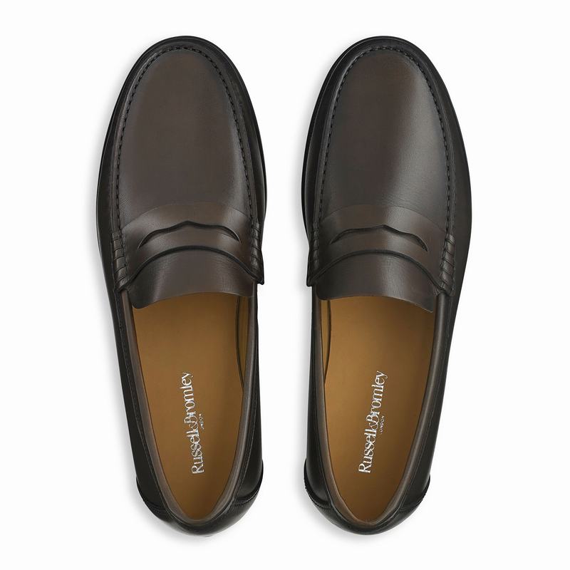 Russell And Bromley Hard Wear Mokkasiner Herre Brune | YFQ2683BW