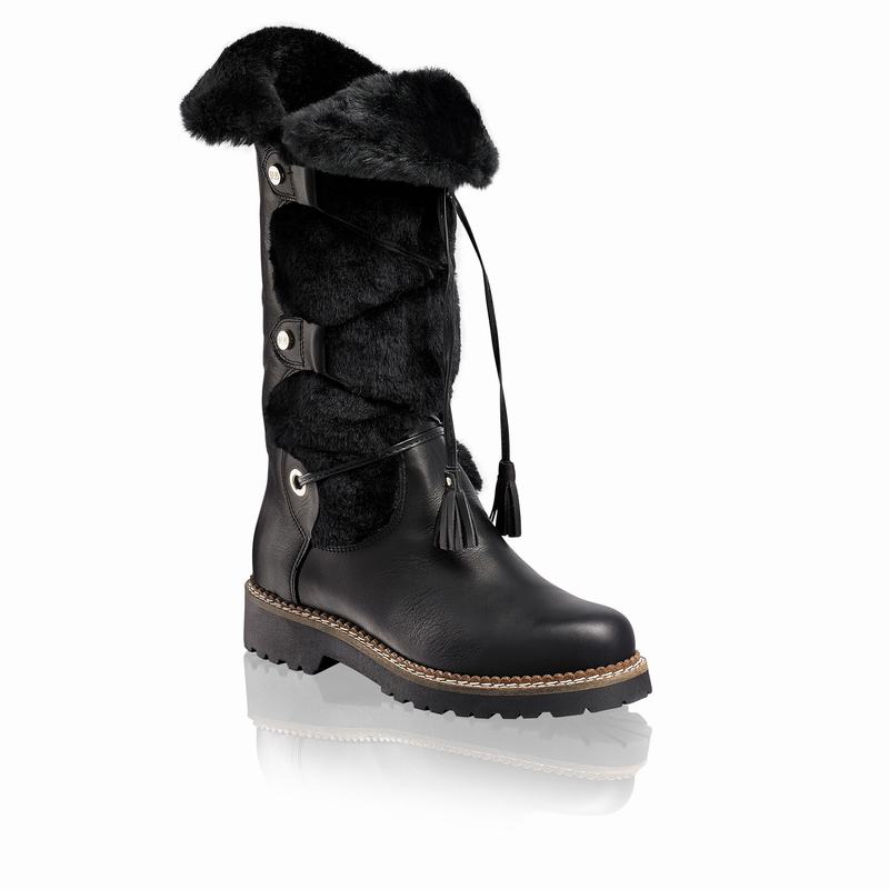 Russell And Bromley Highlander Overknee Støvler Dame Sort | LLH2268KS