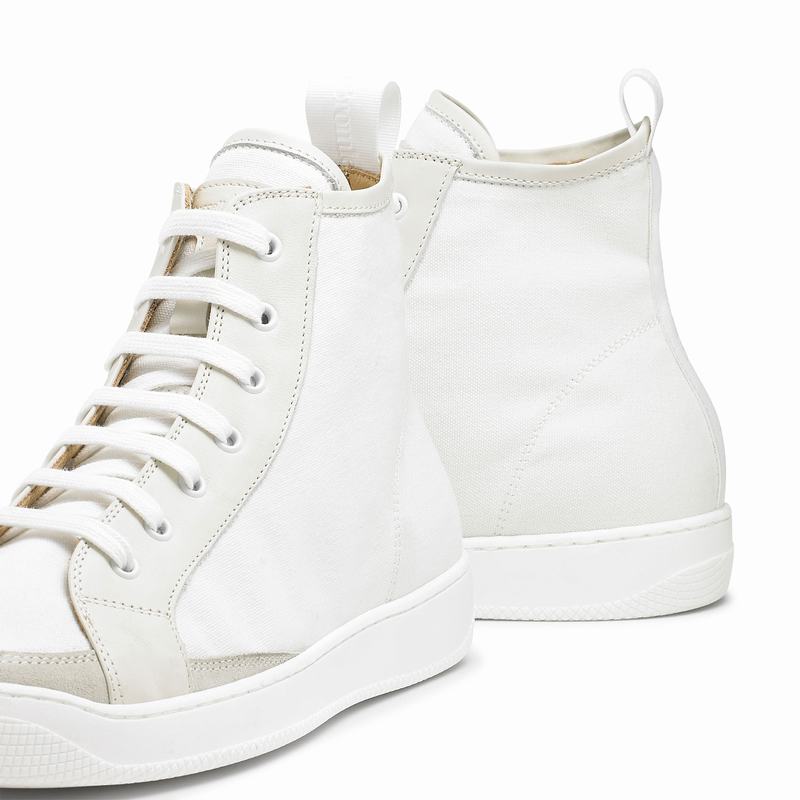 Russell And Bromley Home Run M Høje Sneakers Herre Hvide | FQL346IX